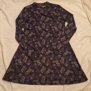 Dark gray flower dress